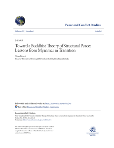 Toward a Buddhist Theory of Structural Peace: Lessons