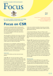 Focus on CSR - the Royal College of Ophthalmologists