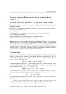 Strong isomorphism reductions in complexity theory