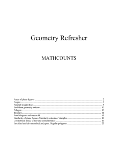 Geometry Refresher