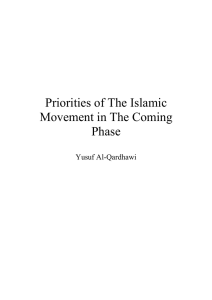 Priorities of The Islamic Movement in The Coming Phase