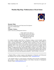 Muslim Hip-Hop: Politicisation of Kool Islam