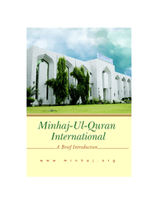 About Minhaj-Ul-Quran - Crescents of Brisbane