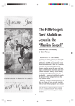 The Fifth Gospel: Tarif Khalidi on Jesus in the