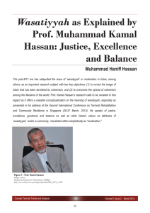 Wasatiyyah as Explained by Prof Muhammad Kamal Hassan