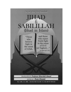 Jihad in Islam - Muslim Library Muslim Library