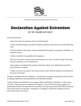 Declaration Against Extremism