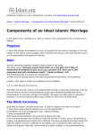 Components of an Ideal Islamic Marriage - Al