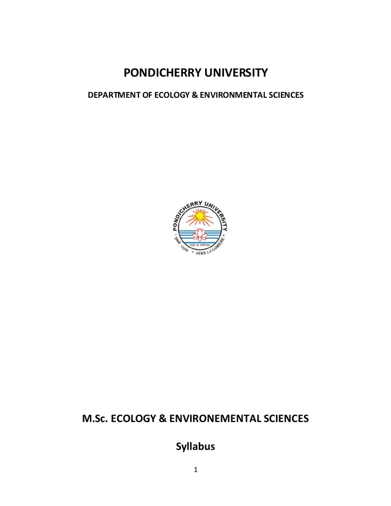 View Pondicherry University