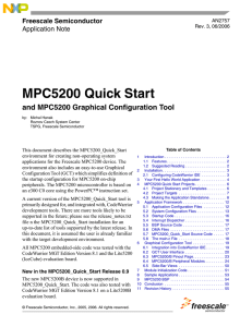MPC5200 Quick Start
