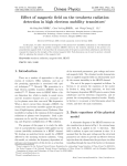 Effect of magnetic field on the terahertz radiationdetection in high