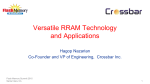 Versatile RRAM Technology and Applications