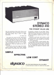 dynaco stereo 410 - Update My Dynaco