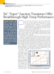 SiC “Super” Junction Transistors Offer Breakthrough High Temp