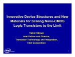 Innovative Device Structures and New Materials for Scaling Nano