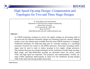 High Speed Op-amp Design