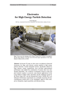 Electronics for High Energy Particle Detection