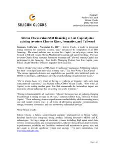 Silicon Clocks raises $8M financing as Lux Capital joins existing