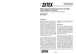 Zetex - AN22 - High frequency DC-DC conversion using high current