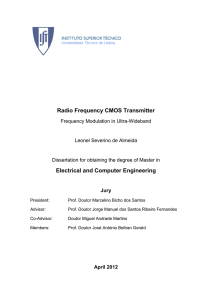 Radio Frequency CMOS Transmitter - FM UWB
