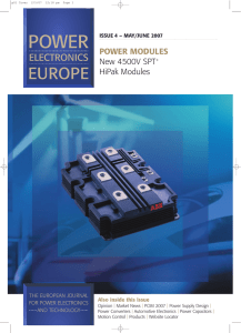 Issue Archive - Power Electronics Europe