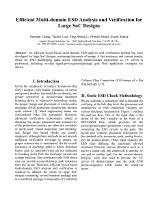 Efficient Multi-domain ESD Analysis and