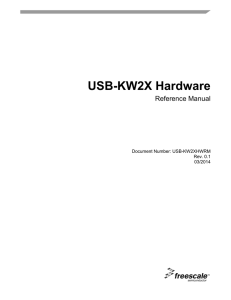 USB-KW2X Hardware Reference Manual Document Number: USB-KW2XHWRM Rev. 0.1
