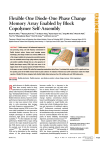 Flexible One Diode-One Phase Change Memory Array Enabled by