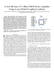 A 26.8 dB Gain 19.7 dBm CMOS Power Amplifier Using 4