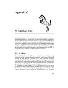 Appendix C - Windows 2000