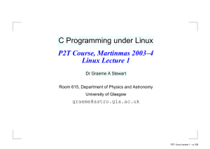 C Programming under Linux