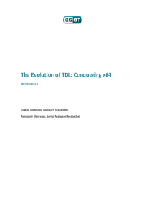 The Evolution of TDL: Conquering x64