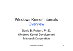 Windows Kernel Internals Overview - reverse - reverse