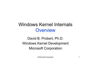 Windows Kernel Internals Overview - reverse - reverse
