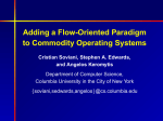 Adding a Flow - Department of Computer Science, Columbia