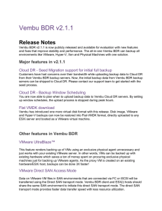 Vembu BDR v2.1.1