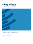 TOTALVIEW CHANGE LOG - Rogue Wave Software