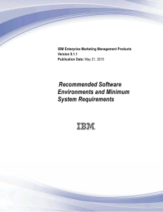 IBM Enterprise Marketing Management Products Version 9.1