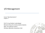 I/O Management - rtsys.informatik.uni