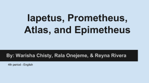 Iapetus, Prometheus, Atlas, and Epimetheus - edison