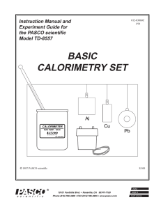 BASIC CALORIMETRY SET