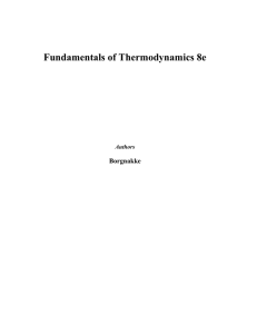 Fundamentals of Thermodynamics 8e