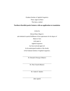 Northern Kurdish poetic features with an application to