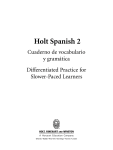 Holt Spanish 2