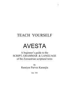 Teach Yourself Avesta Language - AVESTA - AVESTA -