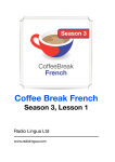 Coffee Break French Season 3, Lesson 1