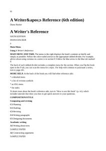 A Writer`s Reference