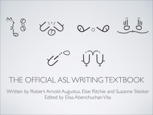 the official asl writing textbook