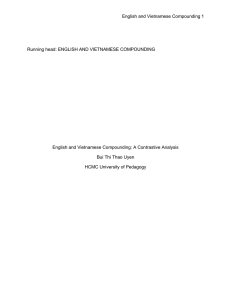 ENGLISH AND VIETNAMESE COMPOUNDING