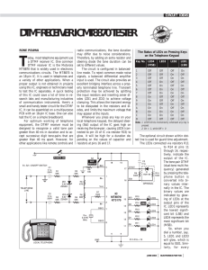 dtmf receiver ic mt8870 tester